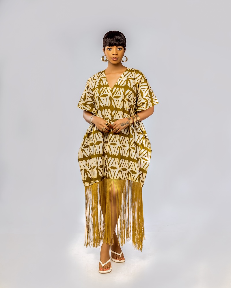 Korkor Fringe Kaftan