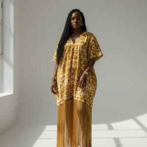Goldie Fringe Kaftan
