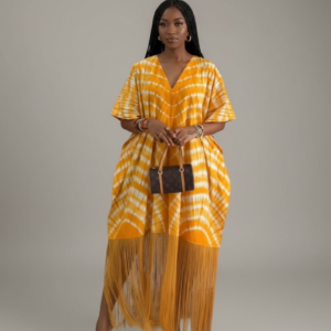 Halima Fringe Kaftan