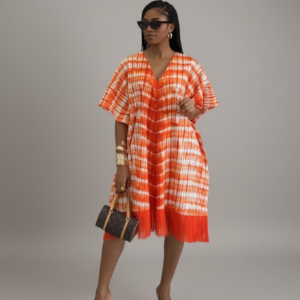 Abrafi Fringe Kaftan