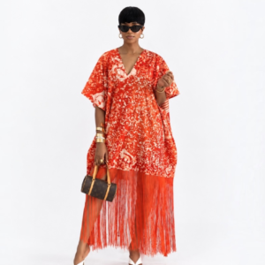 Boahemaa Fringe kaftan